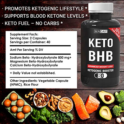 Keto Burn Weight Loss Pills | Keto Pills Fat Burners for Women and Fat Burners for Men | Keto Supplements for Ketosis and Keto Fat Burner Pills, Keto Pills Diet | 80 Capsules - Thumbnail 2