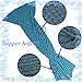 Yowao Mermaid Tail Blanket Adult Handmade Knitted Fish Scales Pattern and All Seasons Warm Your Feet Sleeping Bag 74.86 x 35.46 inch (190x90cm) (Blue Lake)
