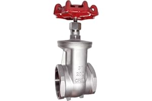 MYWERO 304 Stainless Steel Gate Valve,3" NPT Stainless Steel Female Threaded Rotary globe valve for water flow switches, fuel water vapor, air switches, for sump pumps and air compressors DN80