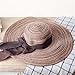 Women's Sun Hats Cotton Linen Bow Floppy Foldable Wide Brim Beach Hats Collapsible Straw Hats