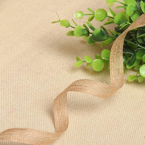 25 Yards Hessian Burlap Jute Roll Rustic Country Woven Vintage Wedding Event Party Favors Gift Decorations