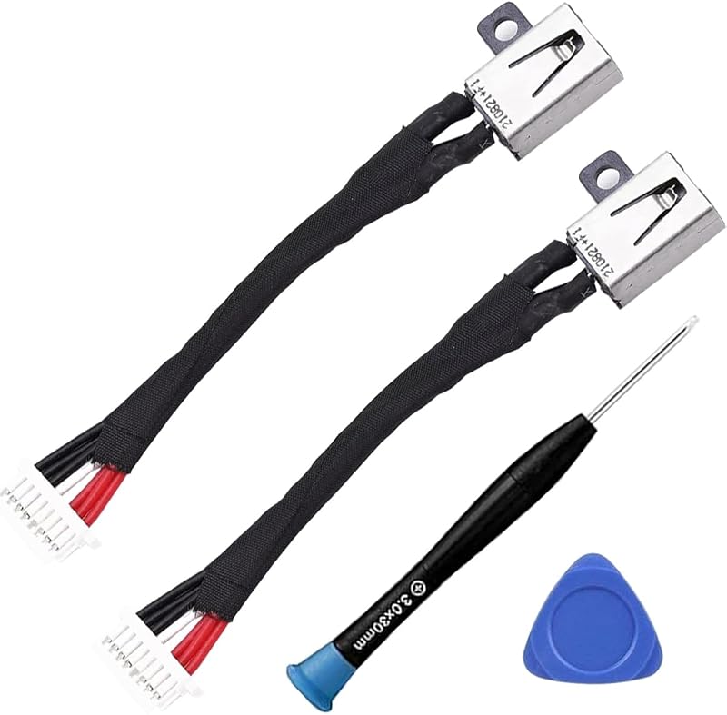ZHUROUPU DC Power Jack Socket Cable for Dell Inspiron 13 15 17 7000 Series 7353