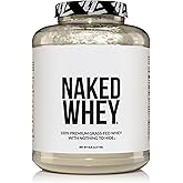 NAKED WHEY 5LB 100% Grass Fed Unflavored Whey Protein Powder - Only 1 Ingredient, Undenatured - No GMO, Soy or Gluten - No Preservatives - Promote Muscle Growth and Recovery - 76 Servings