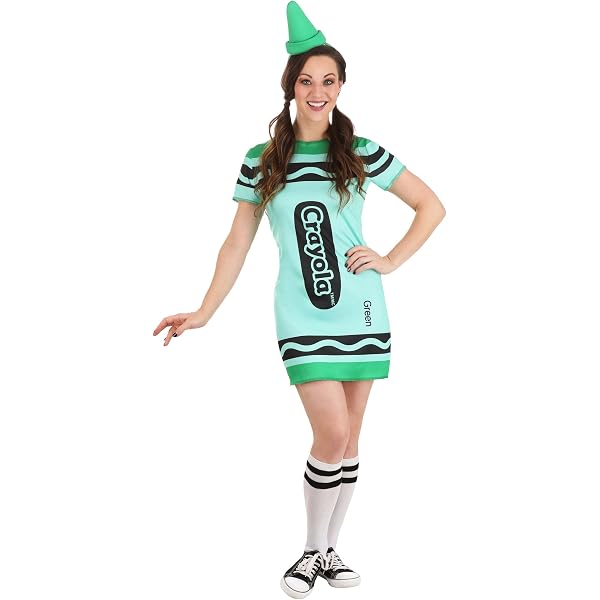 Dress Up America Toddler T2 Green Crayon Costume Set - Tunic And Hat - View #4