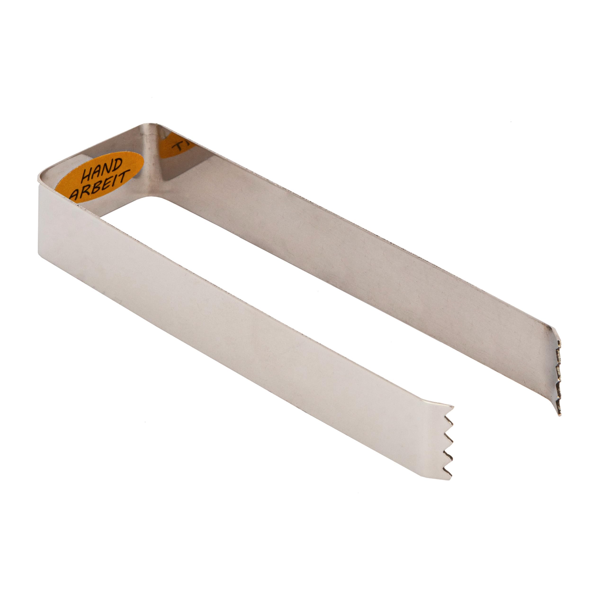 NKlaus Charcoal Tongs Steel 13 x 4 cm Smoking Accessories for Charcoal Barbecue Tongs Shisha Tongs 15010