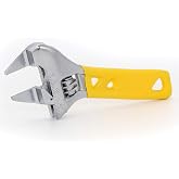 GETUHAND Extra Slim Jaw 4-Inch Adjustable Wrench, Silver, High Carbon Steel