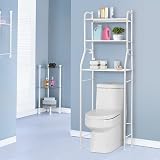 Holdfiturn Over Toilet Storage Unit 3 Tier White Iron Bathroom Shelf Organizer view 1