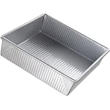 USA Pan Bakeware Square Cake Pan, 9 inch, Nonstick & Quick Release Coating, Made in the USA from Aluminized Steel