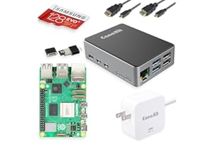 CanaKit Raspberry Pi 5 Starter Kit PRO - Aluminum (128GB Edition) (8GB RAM)