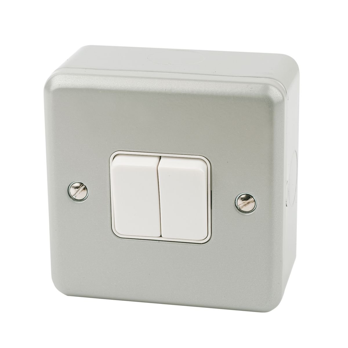 MK 2Gang 2Way 10AX Light Switch MetalClad Amazon.co.uk DIY & Tools
