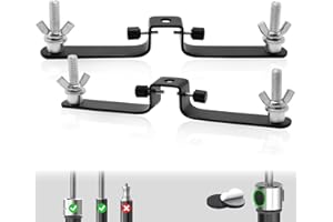 LS LIMO STUDIO LIMOSTUDIO LimoStudio 2-Piece Set, Triple Crossbar Mount, Photo Studio Backdrop Support 3 Cross Bar Mounting Hardware, Wide Compatibility, AGG1258