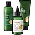Cocoon Hair Repair Set (SAVE 25%): Pomelo Tonic (4.7 fl oz), Shampoo (10.4 fl oz), and Conditioner (10.4 fl oz)
