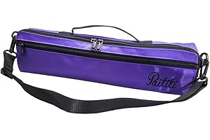 Paititi Brand New C Flute Hard Case Cover w Side Pocket/Handle/Strap Purple Color
