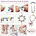 Edycur 500 Pcs Arty Snap Pop Beads Set with Storage Bag, Creative DIY Jewelry Kit for Headwear Necklace Earrings Bracelets Rings , Idea Birthday & Christmas Gifts Toys for Kids Toddlers Girls