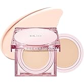 CLIO Kill Cover Mesh Glow Cushion Foundation ([Refill Included] 15g*2, 21C LINGERIE), Glass Skin, Long-Lasting, Lightweight, Buildable Coverage, Glowy Skin Makeup