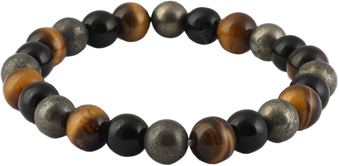 Buy TCC Money Bracelet For Men & Women (Brown and Black, 8MM