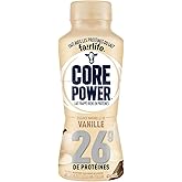 Core Power Protein Drink, Vanilla, 414mL Bottles, Pack of 12