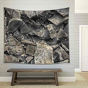 Rock Texture Background - Fabric Wall Tapestry Home Decor - 51x60 inches