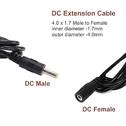 COOLM 4.0MM DC Power Extension Cable, 10ft