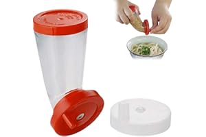 2026 Manual Sesame Seed Grinder - Adjustable Plastic Spice Mill with Lid for Fresh Ground Sesame, Flaxseed & Seasonings, Easy