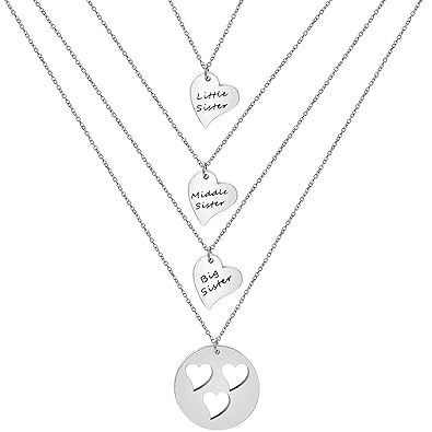 mom and 3 daughters necklace