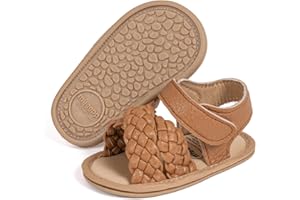 Babelvit Infant Baby Girl Boy Sandals Comfort Premium Summer Outdoor Casual Beach Shoes with Flower Bowknot Anti Slip Rubber Sole Newborn Toddler Prewalker First Walking Shoes