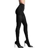 L'eggs Women's 360 Degree Contour Shaping Tights for Sculpted Style and Comfort, Black Super Opaque