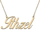 HUAN XUN Customized Custom Simple Any Name Necklace