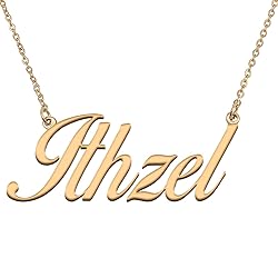 HUAN XUN Customized Custom Simple Any Name Necklace