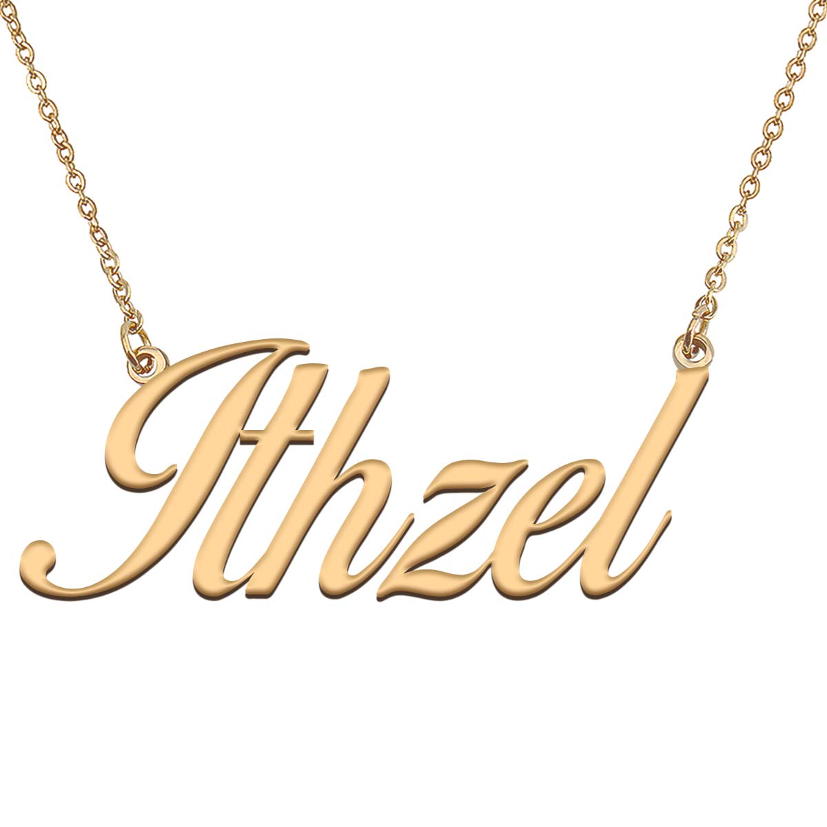 HUAN XUN Customized Custom Simple Any Name Necklace