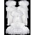 Riakrum Fake Snow Decor Fiber Artificial Snow Cotton Snow Fluffy Indoor Decoration for Winter Mantle Christmas Decoration(300 g)