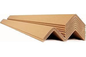 GlintFy Cardboard Edge Protectors for Shipping - 2"W x 2"D x 48"L, Edge Protector, Pallet Corner Protectors, V-shape cardboard,Box Corner Protector,Packaging Edge Protectors,Brown,.12Ga - 60/Pack