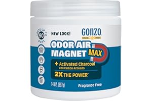 Gonzo Natural Magic Odor Air-Magnet with Activated Charcoal, Odor Eliminator, 14 Oz