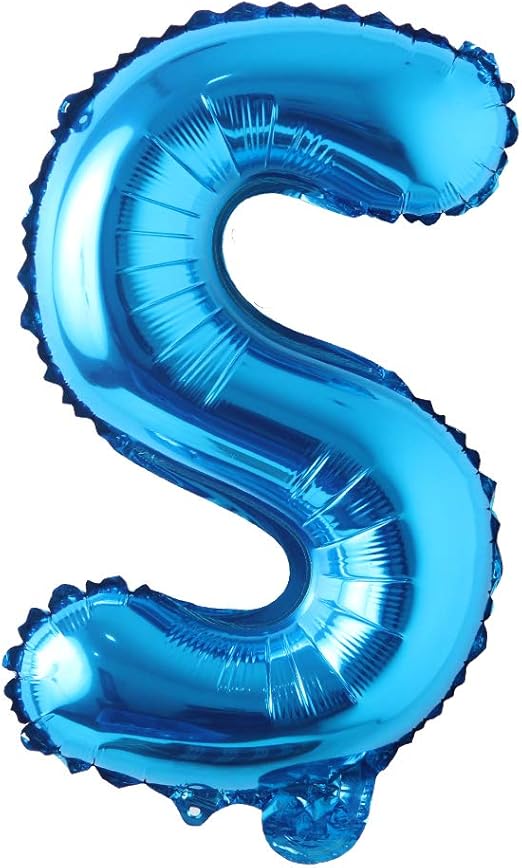 Amazon 16 Inch Single Blue Alphabet Letter Number Balloons 