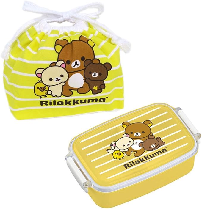 Rilakkuma Japanese Bento Box 17oz (500ml) with Bento Bag