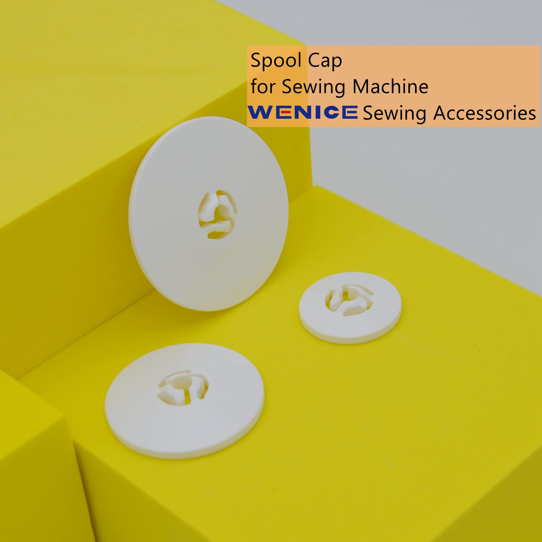 Spool Cap Sewing Machine Spool Pin Cap Small Medium Large Replacement Spool Cap, 45 mm, 35 mm and 25 mm(6 Pieces)