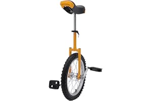 YUNLAIGOTOP 16 Inch Wheel Unicycle, Unicycle Bike, Unicycles with Steel Rim, Leakproof Tire Wheel Cycling for Adults, Daily Fitness Exercises/Cycling Exercises/Balance Training/Talent Shows