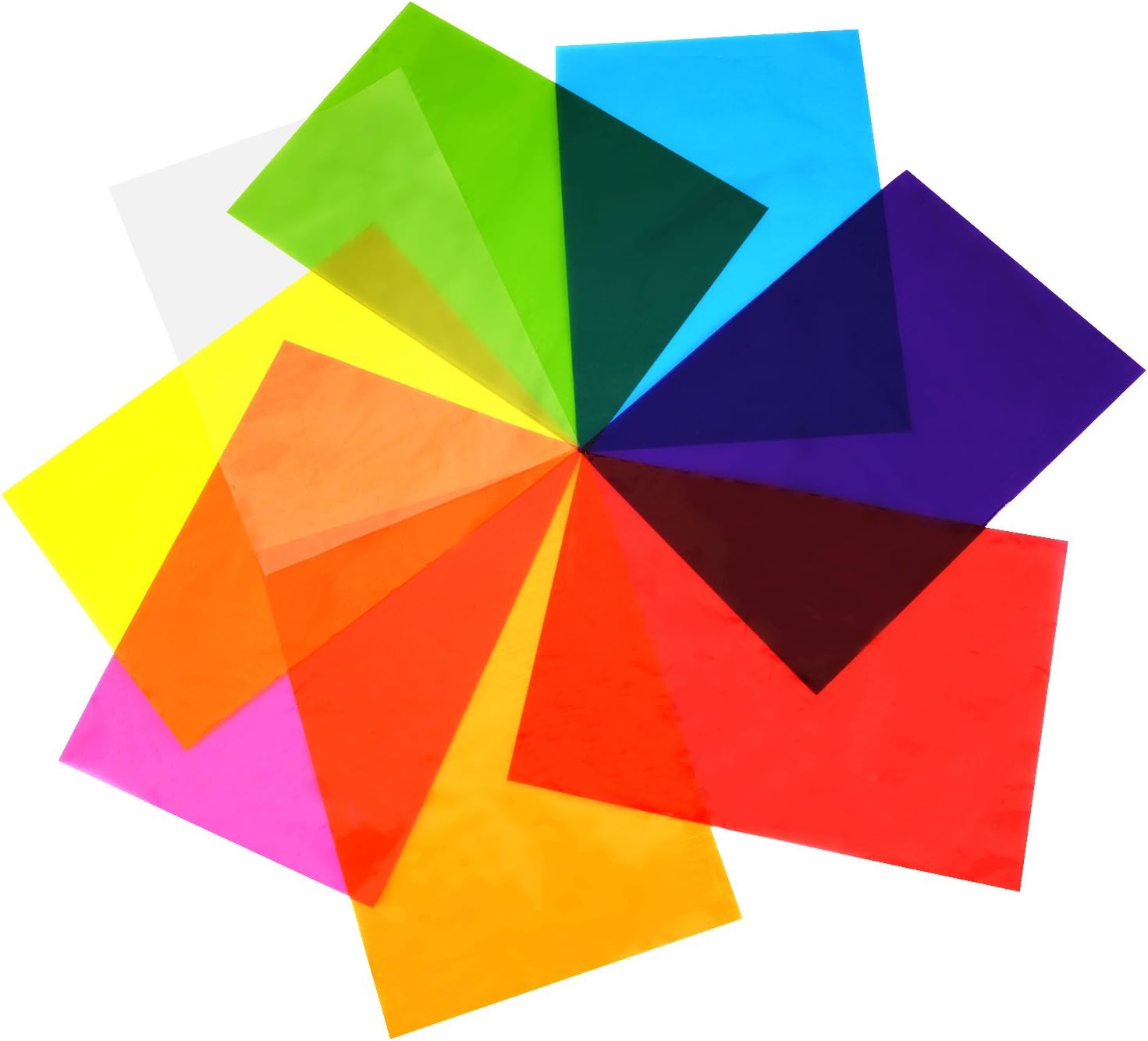 Outus Cellophane Wraps Cellophane Sheets Cello Sheets 11.8 by 8.5 Inch, 8 Colors, 104 Pieces: Home & Kitchen