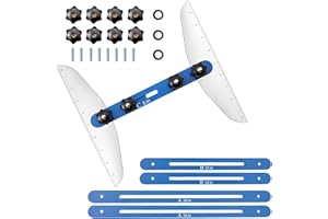 MEGARTE Stair Treads Gauge Template Tool - The Ultimate Stair Jig and Measuring Tool for Cutting Perfect Stairs, Risers, Shelves, and Drywall - 11.4In to 60.7In Range - Durable Design - Ideal Gift for DIYers