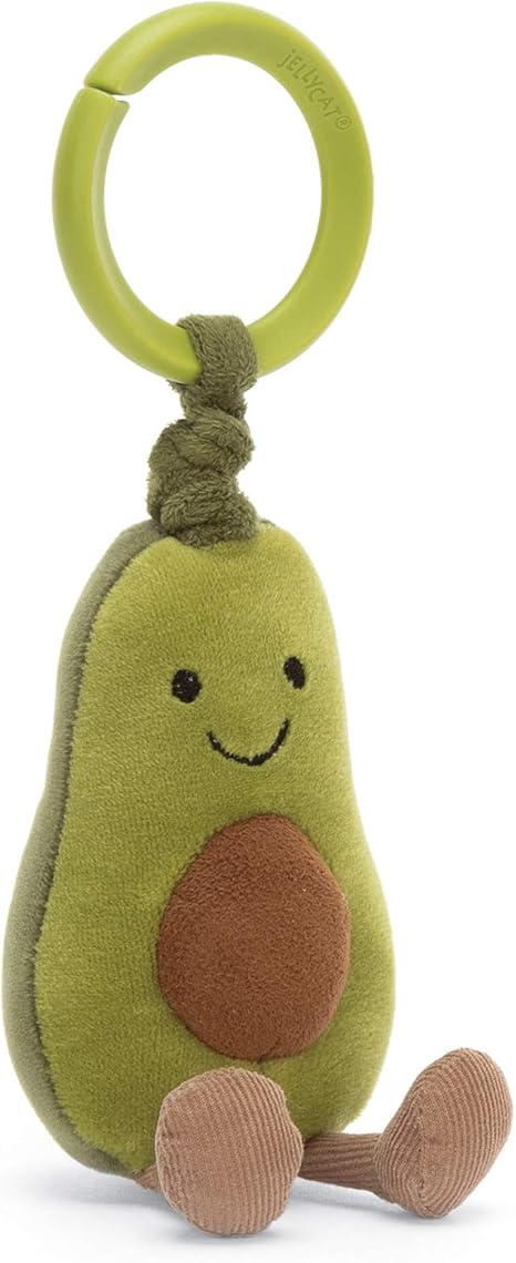 jellycat avocado keyring