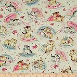 Michael Miller Smiten Kittens Cream Fabric By The Yard