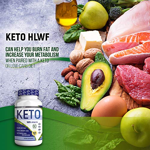 Keto Diet Pills - BHB Keto Capsules | Advanced Weight Loss Supplement | Ketogenic Carb Blocker and Natural Appetite Suppressant | Promotes Focus, Energy, Fat Burning/ 60 Keto Pills