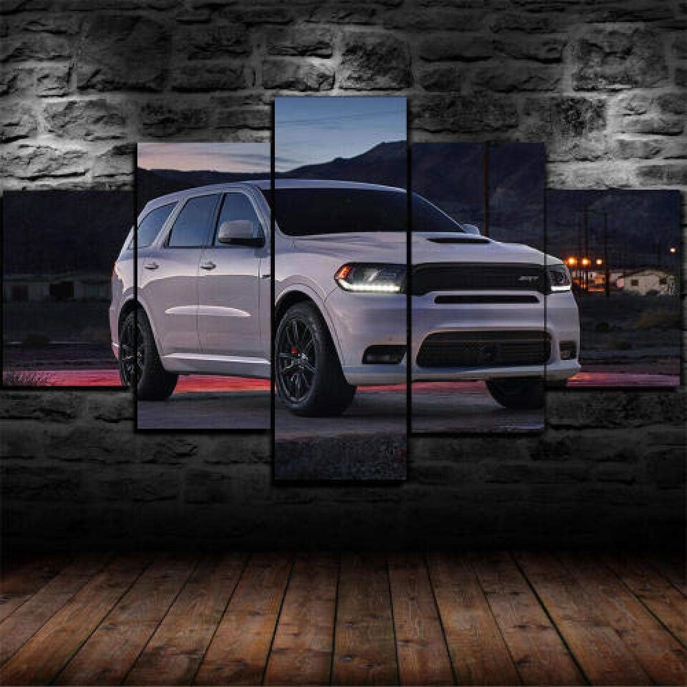 TOPRUN Wall art prints on canvas 5 pieces Modern Home Dector for office living room Frame Ready To Hang Dodge Durango 2020 SUV