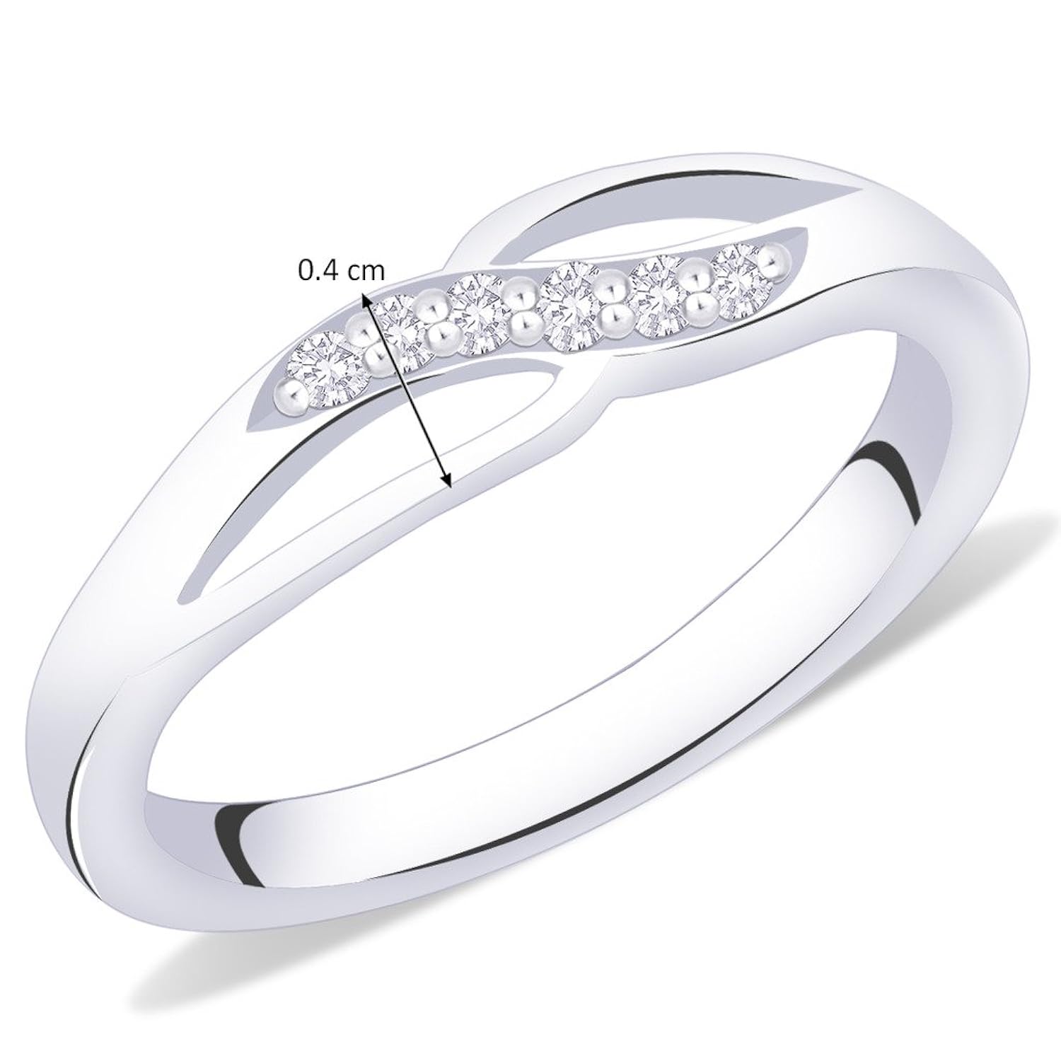 peora sterling silver infinity twist silver ring for women