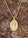 Gold Necklace for Women - Celebrity Approved Medal Coin Disc Virgin Mary Medallion Pair with Cross Pendant Necklaces Religious Jewelry 14k Gold Miraculous Medal Patron Saint of Generosity