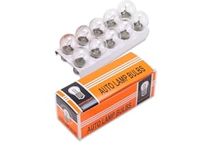 awlbed 10 PCS 1141 Car Brake Light Bulb, 12V 21W Flat-angle Single Light Plug Play Concentrated Halogen Turn Signal Light, 360° Lighting Accessory, Compatible with Most Car Models (Transparent)