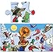 eeBoo Snow Party Panoramic Floor Puzzle, 36 pieces
