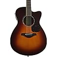Yamaha FSX830C Small Body Solid Top Cutaway Acoustic-Electric Guitar, Rosewood Body, Concert, Brown Sunburst