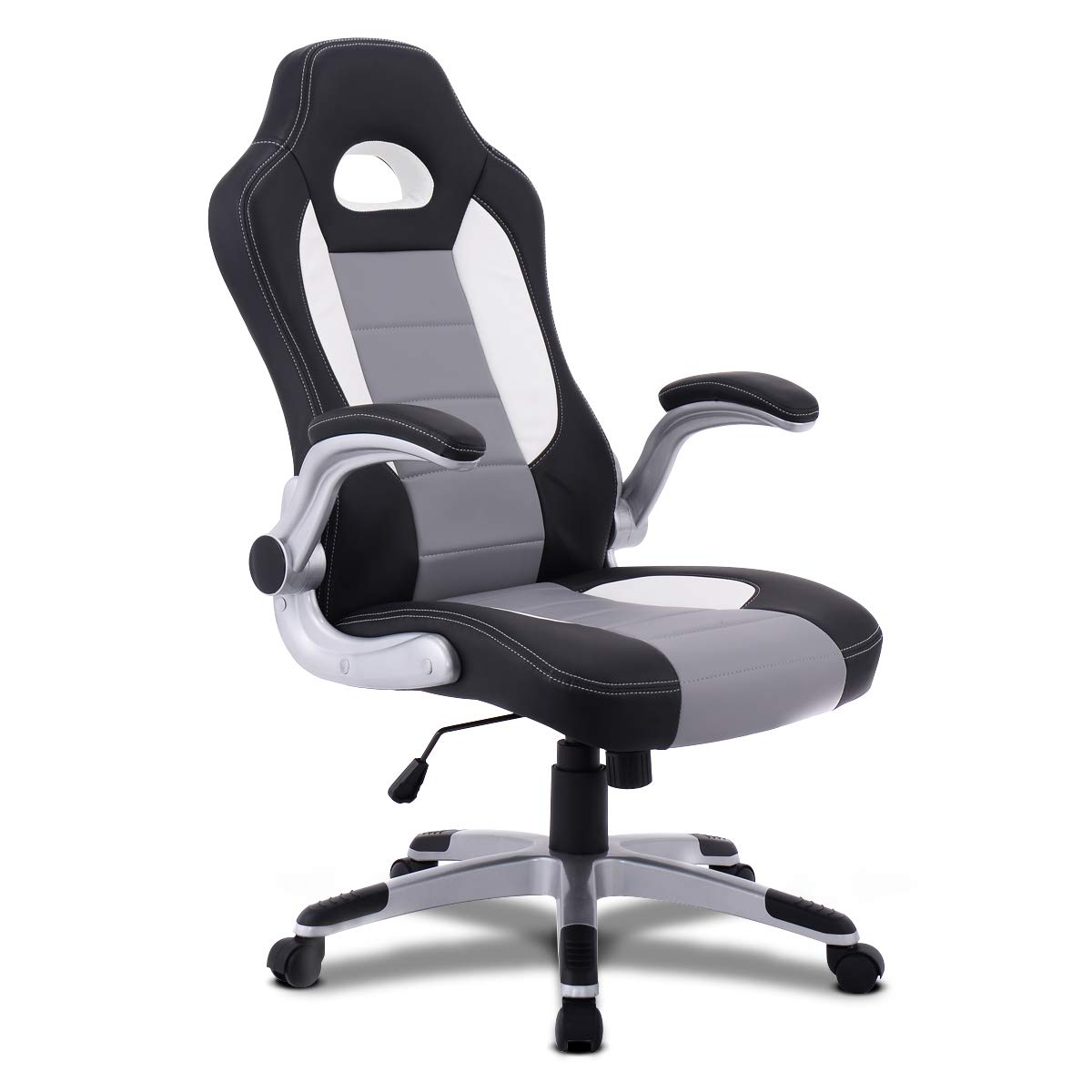 Giantex Ergonomic Gaming Chair High Back Leather Computer