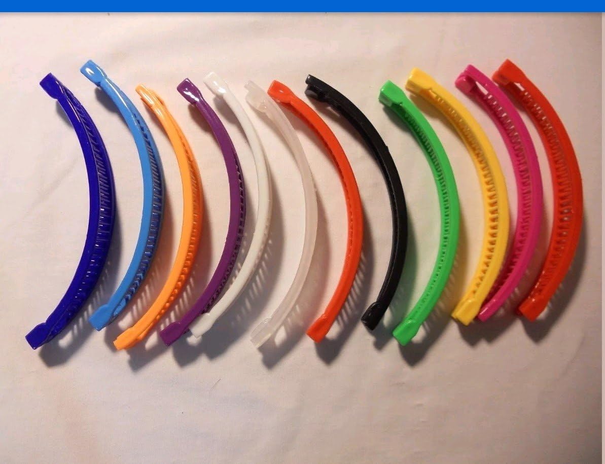 12 Pcs Banana hair Clip Claw Comb(Multi-color).